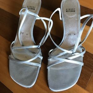 Stuart weitzman satin sandals